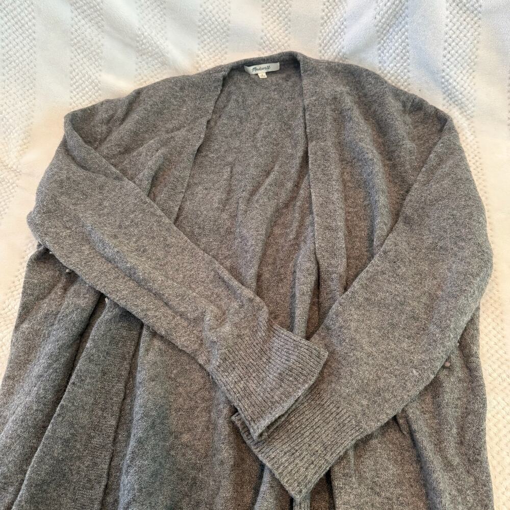 madewell gray cardigan size medium M